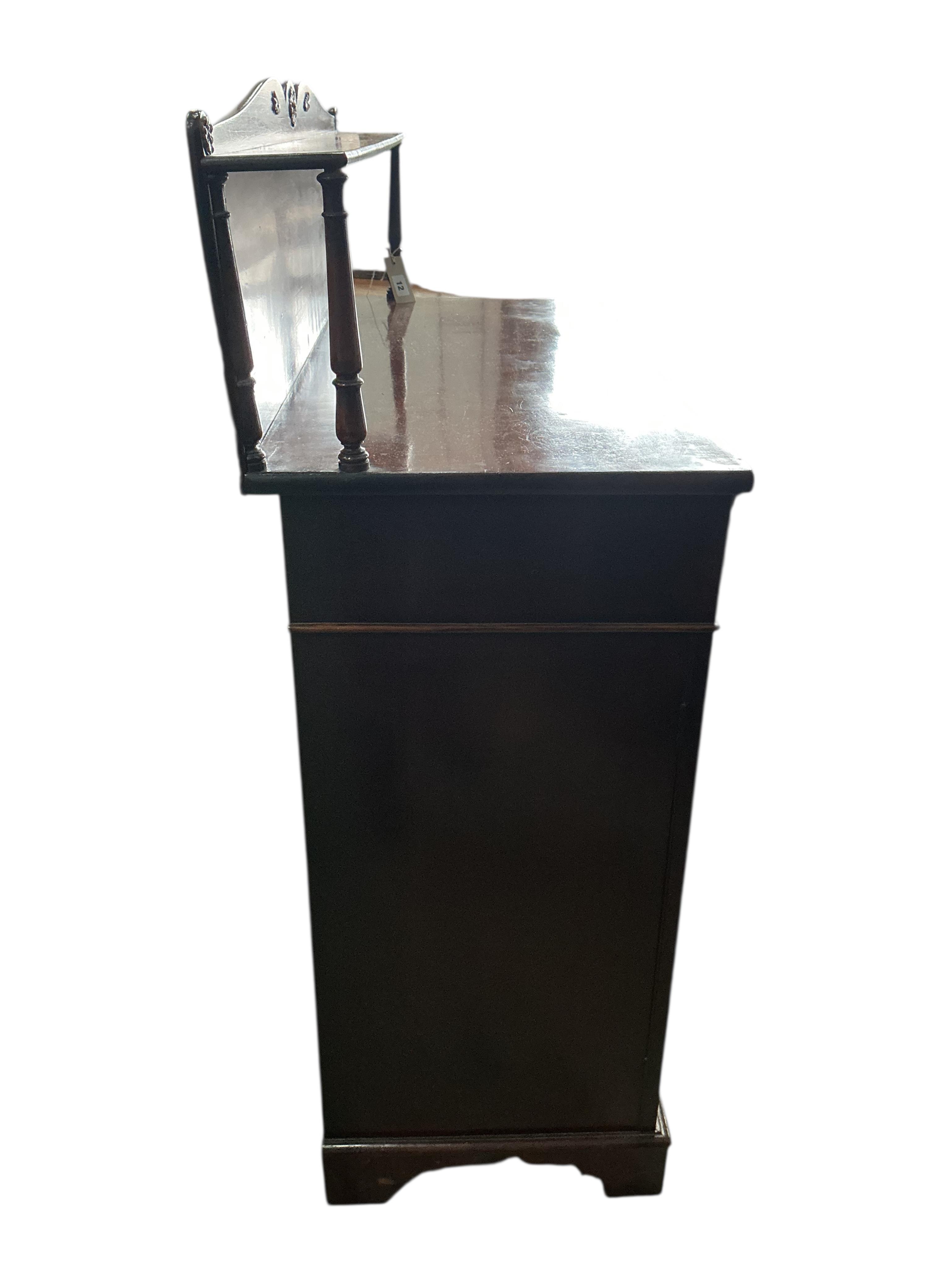 A Regency mahogany chiffonier, width 89cm, depth 41cm, height 116cm